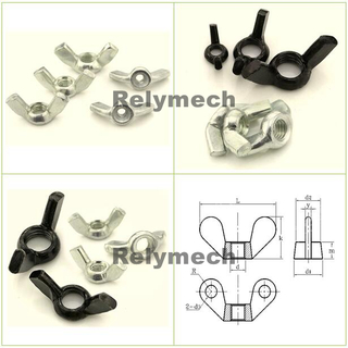 Stainless Steel/Carbon Steel/Brass/Metric/Inch Wing Nut/Butterfly Nutmetric/Inch Wing Nut/Butterfly Nut---Ss201, Ss304, Ss316, Carbon Steel, Brass