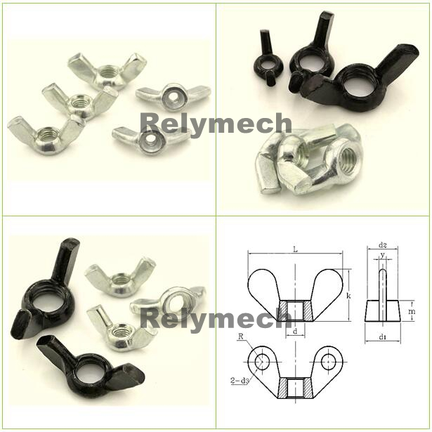Stainless Steel/Carbon Steel/Brass/Metric/Inch Wing Nut/Butterfly Nutmetric/Inch Wing Nut/Butterfly Nut---Ss201, Ss304, Ss316, Carbon Steel, Brass