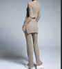 P18B08TR 100% cashmere ladies suit sweater long sleeve