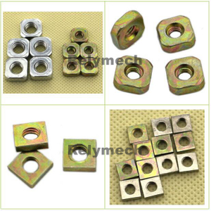 Carbon Steel Zinc Plated Square Nut with Angle/Chamfersquare Nut--- Carbon Steel with Zinc Plated