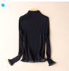 PK18ST019 100% Cashmere Cable Knit Exquisite Camel Woman Sweater Jumper