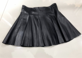 2019 women new design leather skirt high quality sheep leather mini skirt