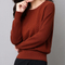 PK18ST070 wave pattern 100% merino wool sweater for women