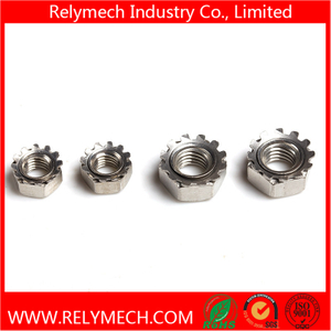 Stainless Steel Hex Kep Nut K-Lock Nut K Nut with External Tooth M4-M10