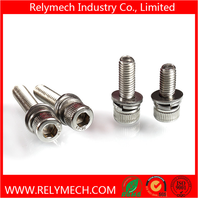 Cup Head Hex Head Combination Screw/ Sem Screw with Washer in SUS304