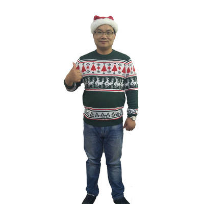 Wholesale custom funny knitted christmas sweater ugly
