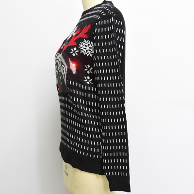 PK18A90YF custom christmas sweater pullover with LED