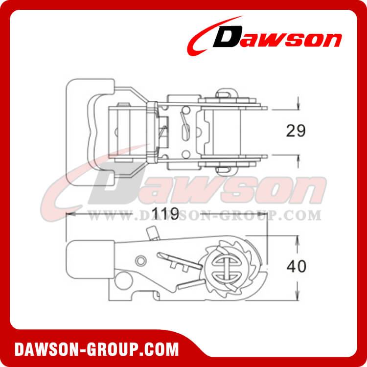 DSRB25154 ラチェット バックル - 中国メーカー サプライヤー