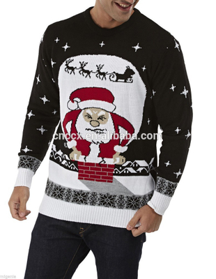 15CSU036 100% acrylic high quality knitted christmas sweater