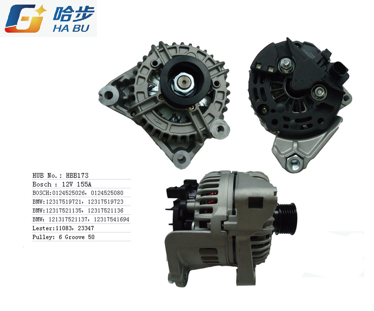 100% New Made in China 12V Alternator 150A, 0124525080, Ca1825IR.0124555009, 0-124-555-017