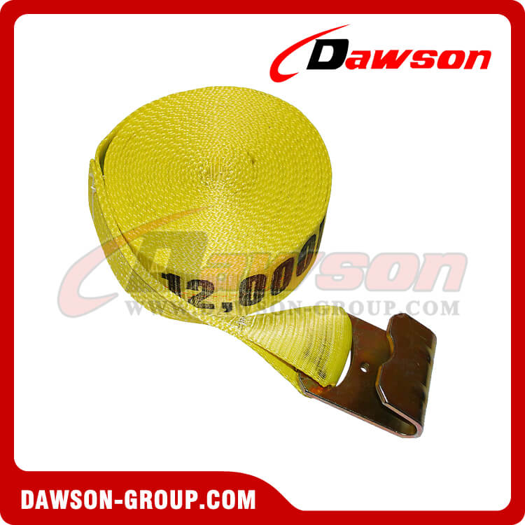 フラット フック付き 3 ウインチ ストラップ - Dawson Group - 中国メーカー サプライヤー