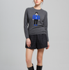 17PKCS059 2017 Knit Wool Cashmere Knitted Lady Sweater