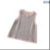 P18B021CH Hot Sale baby Knit 100% Cashmere children's sleeveless Knit Vest dress Sweater