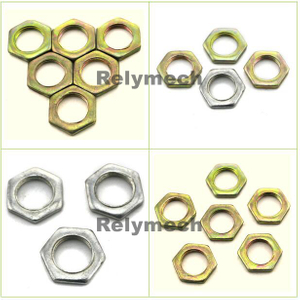 Zinc/Nickel Plated Hex Thin Nut