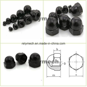 Black Zinc Round Head/Hex Head Cap Nut for Fasteners