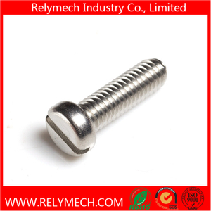 Slotted Cheese Head Machine Screw in Stainless Steel 304
