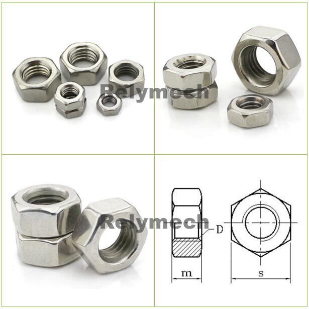 Stainless Steel Left Thread Hex Nut/Hexagon Nut