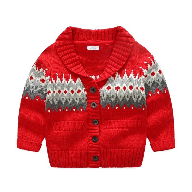 Wholesale kids ugly christmas sweater holiday winter cardigan