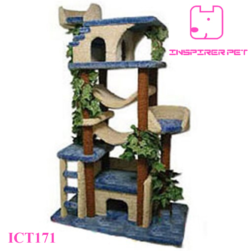 Decorative Cat Tree Wood Cat Tree