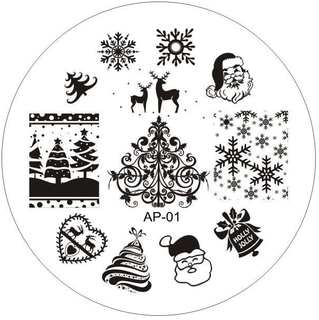 custom nail art stamping plates etching Nail stamping template-06