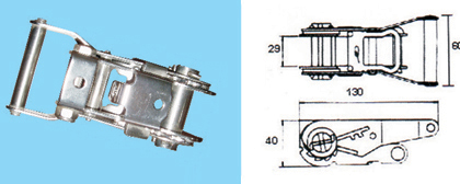 ラチェットタイダウン ステンレススチール 1500kg