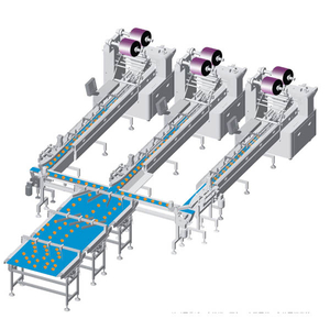 Automatic flow packing line; horizontal packaging line for foods ...