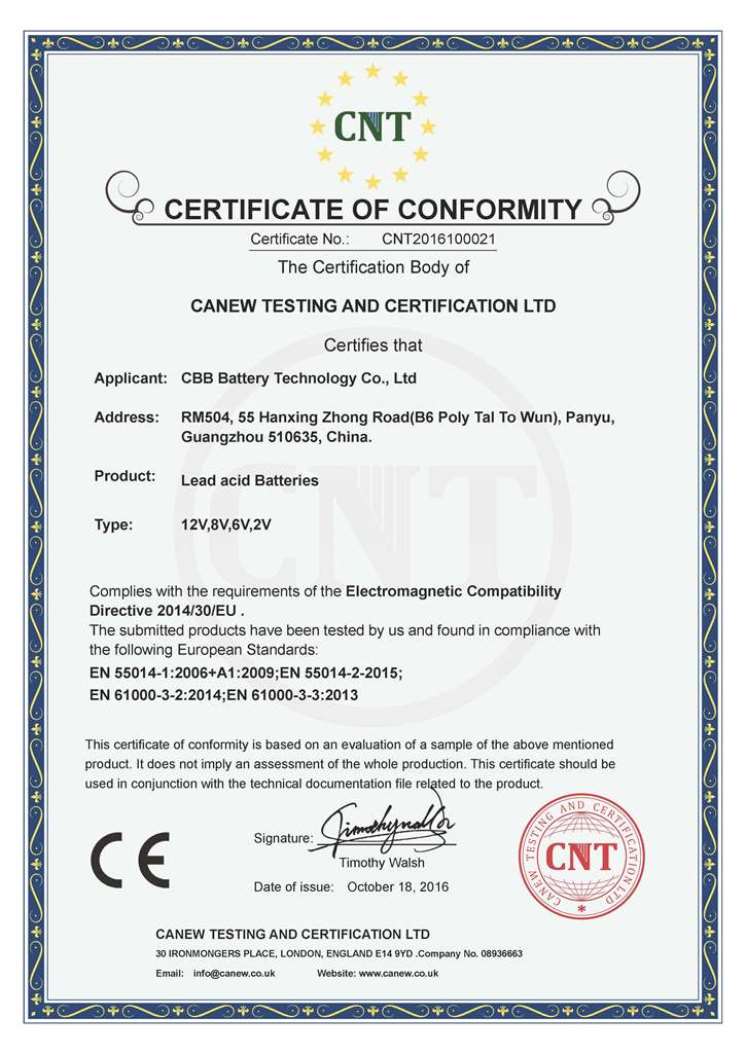 CBB CE-CNT2016100021