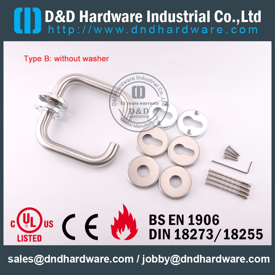 Alavanca de aço inoxidável de hardware D & D DDTH001