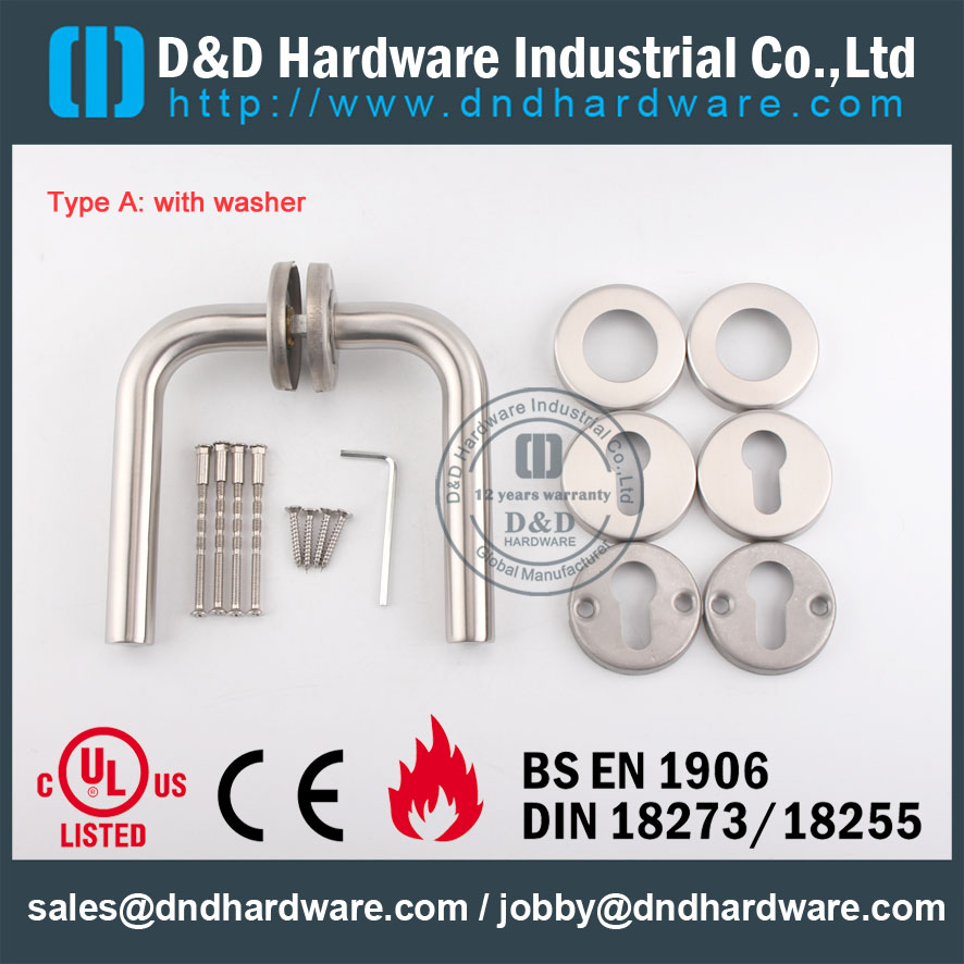 D & D Hardware-SS304 Tube Lever menangani DDTH002