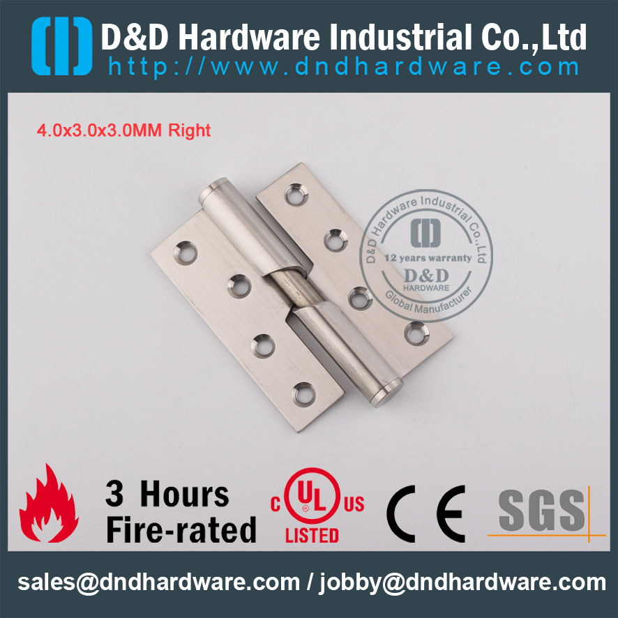 Dobradiça de Aço Inoxidável D & D Hardware-CE 304 Rising Dobradiça