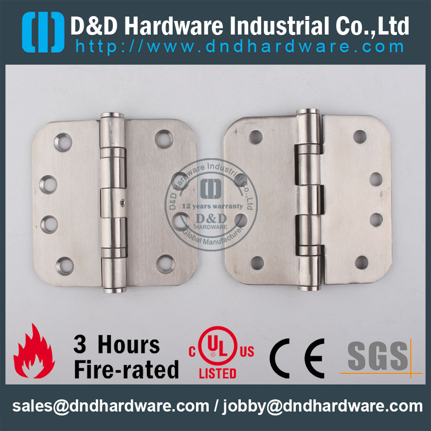 D & D Hardware-SS304 R10 Hardware de Porta Rodada Dobradiça