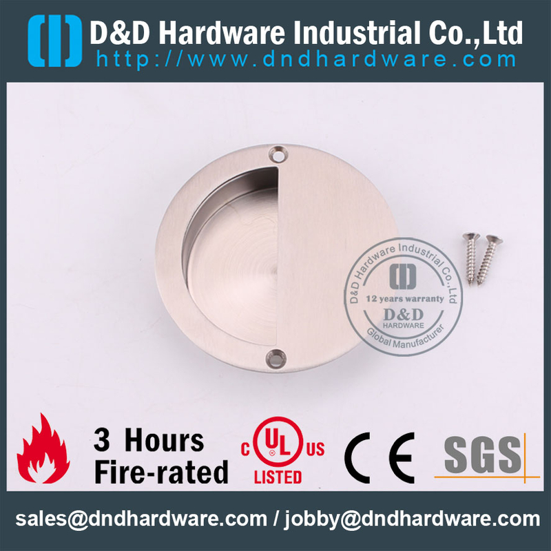 SUS304 Circular escondido gaveta Flush puxa para porta deslizante –DDFH011
