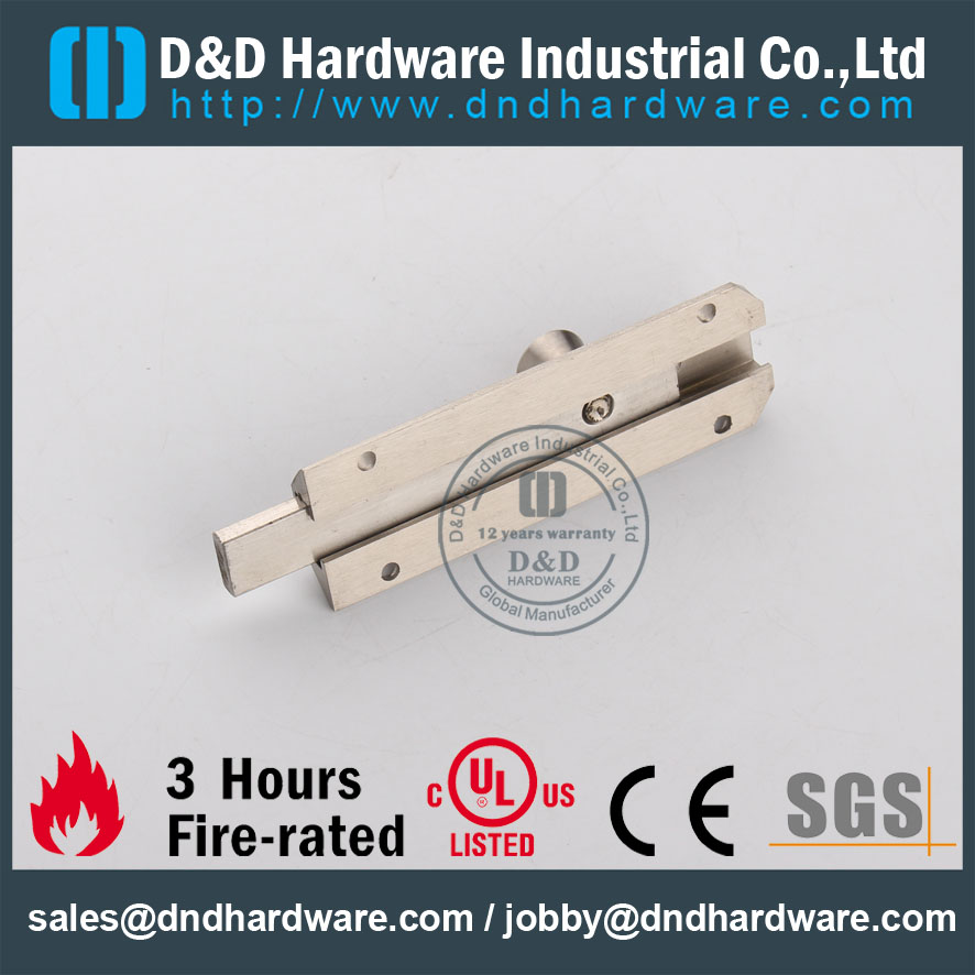 D & D Hardware-aço inoxidável 304 parafuso de porta de metal DDDB017