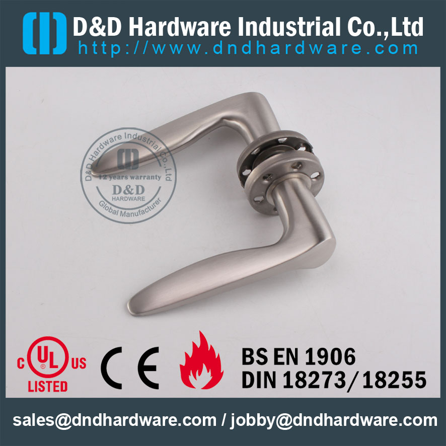 D & Perangkat Keras 304 Gagang Pintu Solid Stainless Steel Kelas DDSH008