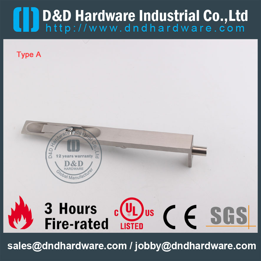 D & D-Hardware-CE-Türriegel aus rostfreiem Stahl DDDB001