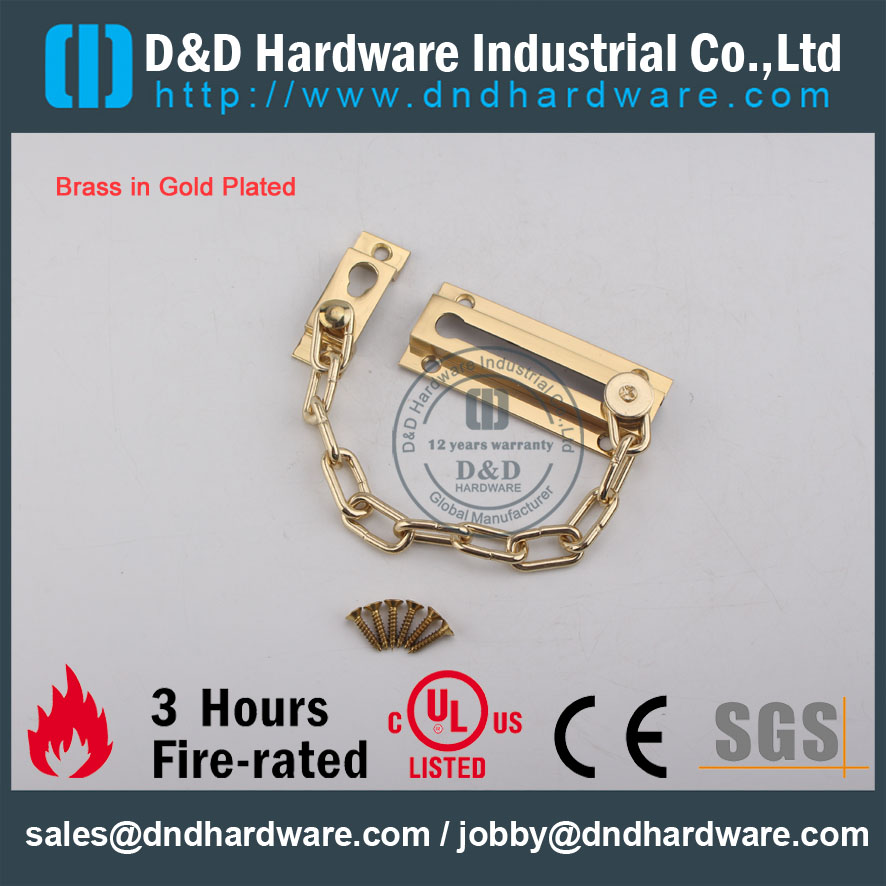 D & D Hardware-Euro Edelstahl-Türkette DDDG005
