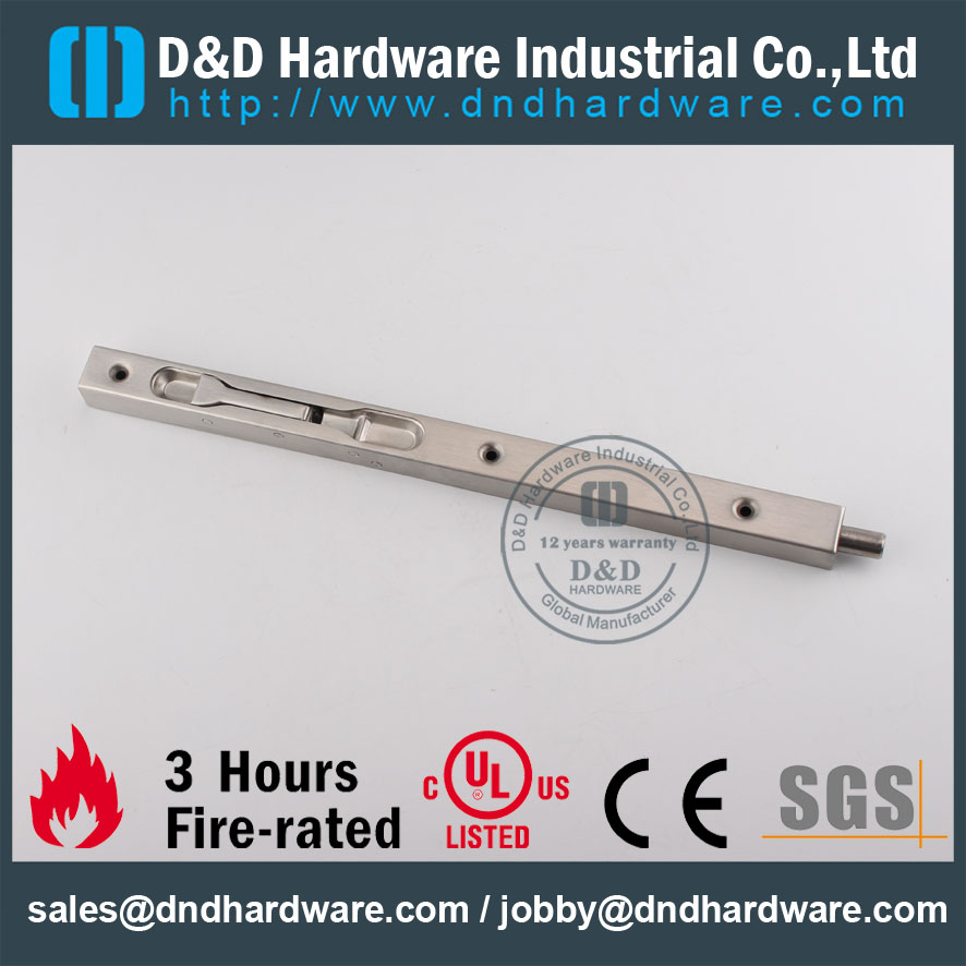 D & D Hardware-Parafuso de porta interior em aço inoxidável Euro DDDB008