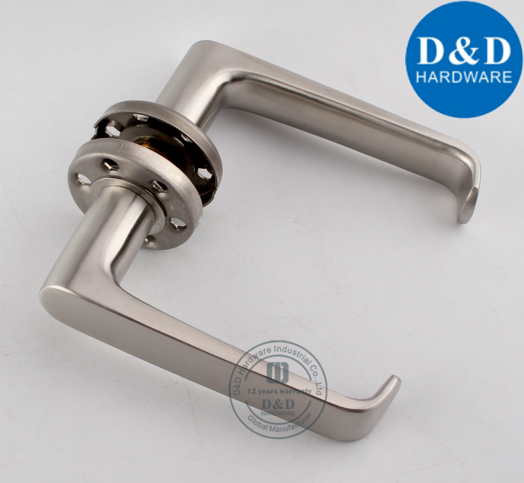 U Shape Chrome Solid Lever Handle - D & D Hardware