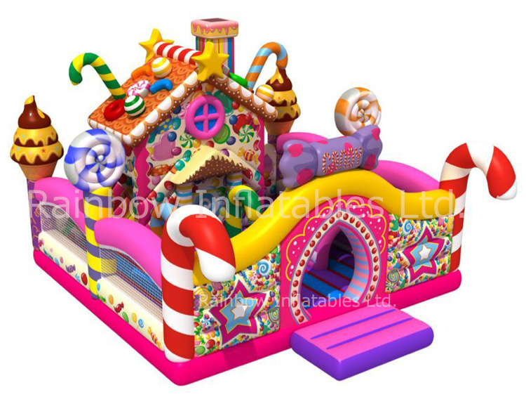 RB01050(8.5x7.5x5.5m) Inflatable Candy funcity colorful house bouncy inflatable castle