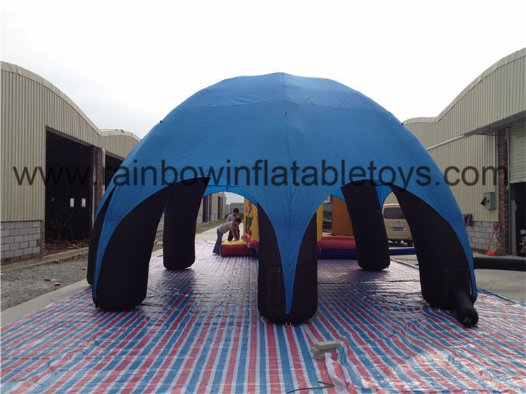 RB41003（8x8m） Inflatable Blue Dome Tent For Outdoor Advertising Event