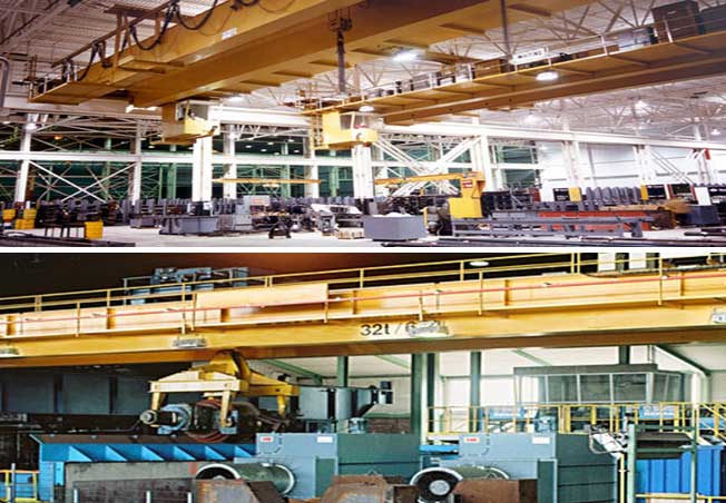 Double Girder Overhead Cranes For Metal Processing