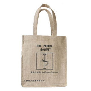 Printed Shopping Natural Jute Bag