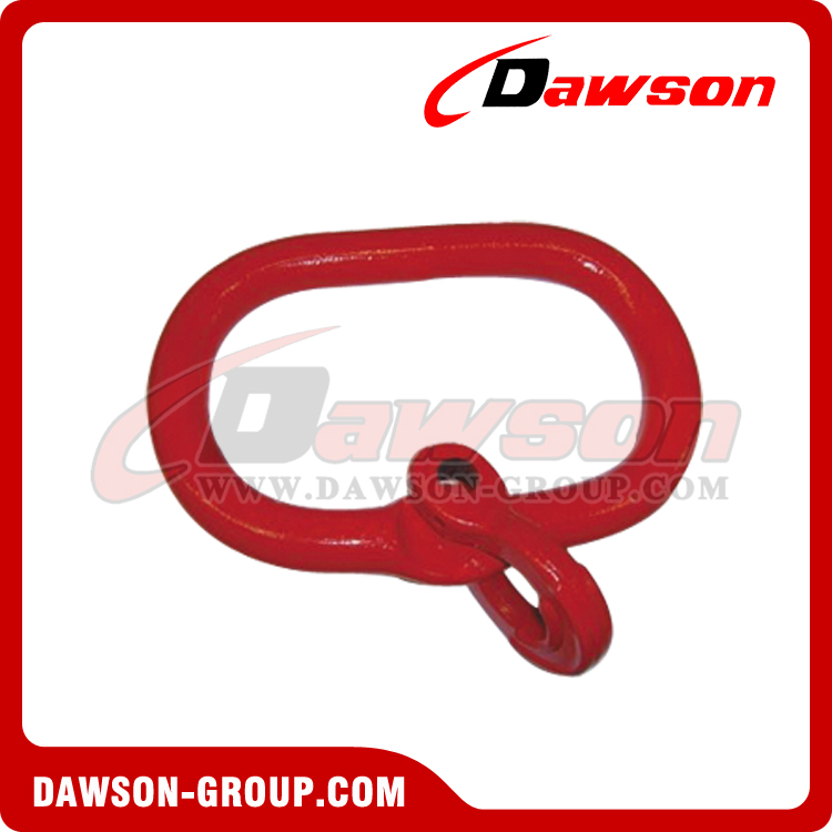 Grade 80 Welded Master Link Assembly With Flat for Steel Wire Rope