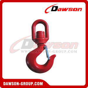  DS665 G80 Swivel Hook With Bearing With Latch, WLL 22T, WLL 30T
