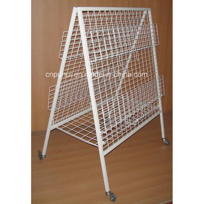 Double Sides Floor Standing Newspaper Rack (PHY3002)