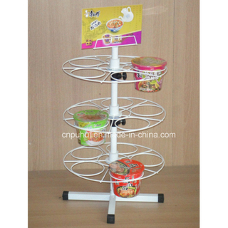Metal Wire Counter Revolving Snacks Display Rack (PHY1020F)