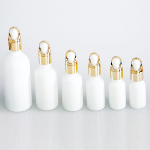 White Glass Dropper Bottles