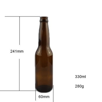янтарная стеклянная бутылка пива 12oz