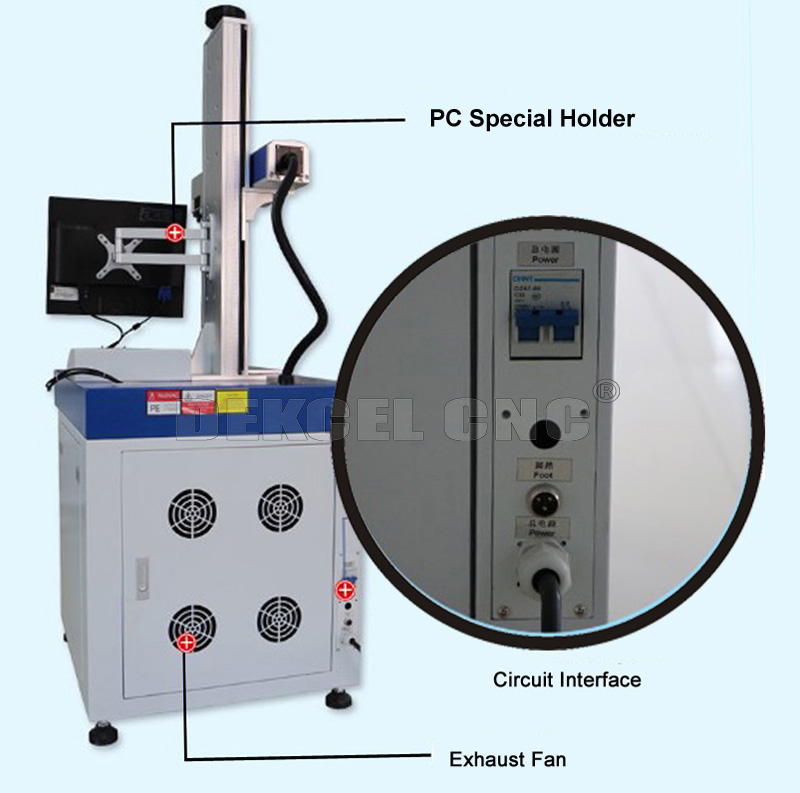 m&aacute;quinas de la marca del laser del metal de la fibra del CNC
