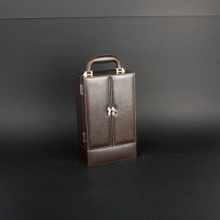 Wine Box Manufacturer faux leather wine carrier